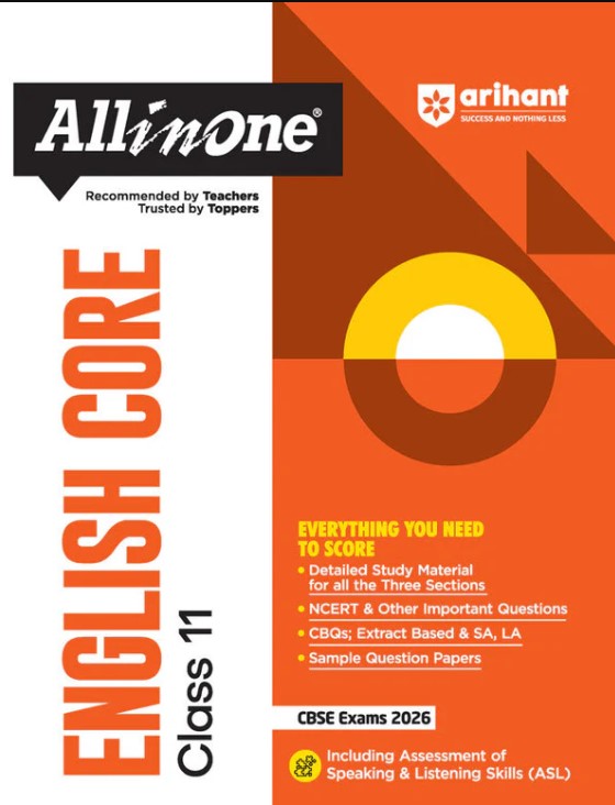 CBSE All in One English Core Class 11 Exam 2025-26 